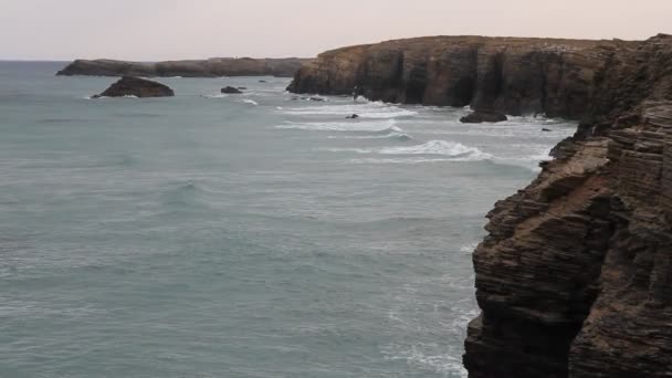 Küste von Galicien. Spanien - Filmmaterial, Video