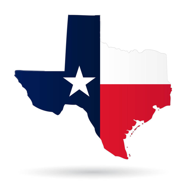 Teksasin lippu - Vektori, kuva
