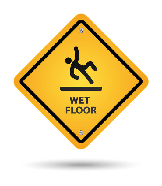 wet floor sign - Vector, Image