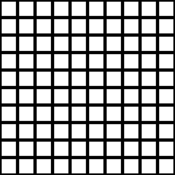 Vektor fekete-fehér négyzet kockás háttér vagy textúra. - Vektor, kép