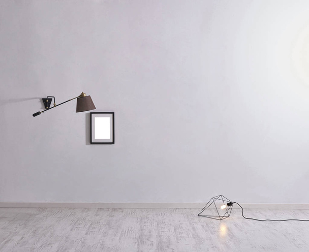 lámpa modern belsőépítészeti díszítőkerettel - Fotó, kép