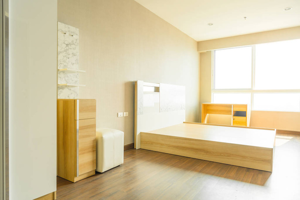 bed in room interior - Fotoğraf, Görsel