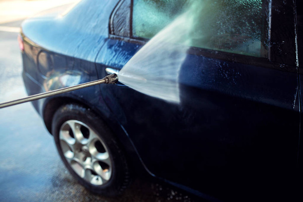 Car wash spray gun gets your car clean in no time  - Fotoğraf, Görsel
