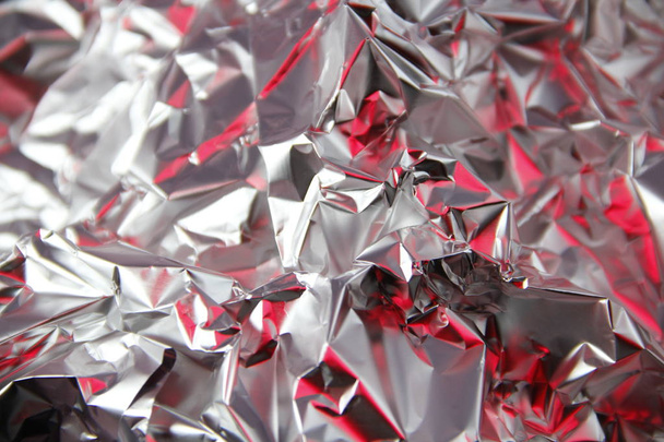 abstract background from crumpled foil - Photo, Image