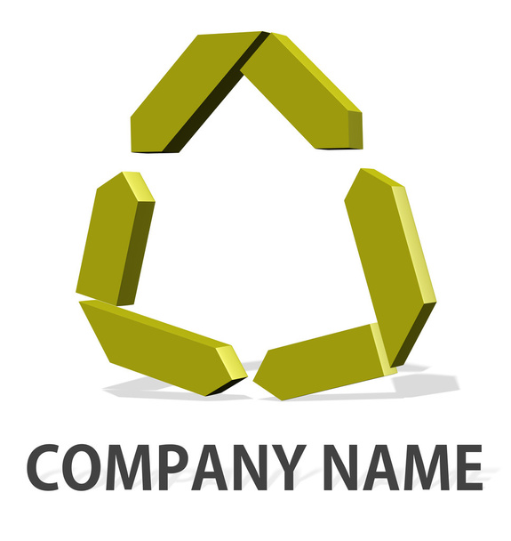 recycle logo bedrijfsidee illustratie - Foto, afbeelding