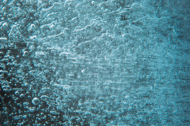 macro foto de la superficie del hielo, fondo abstracto de invierno
 - Foto, Imagen