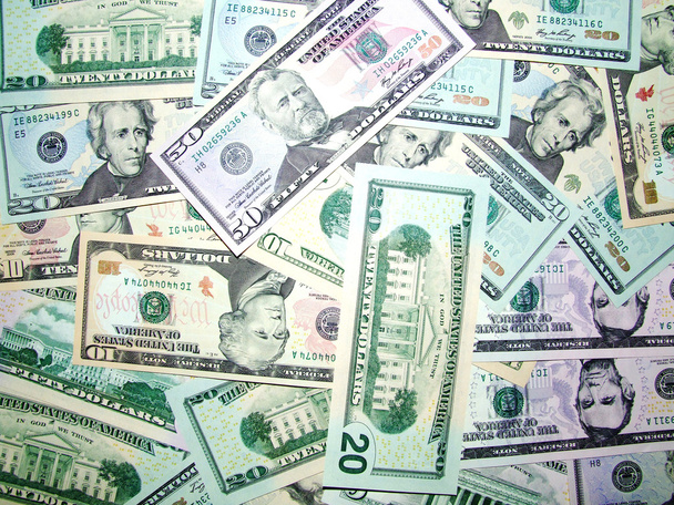 Contas de dólar 02
 - Foto, Imagem