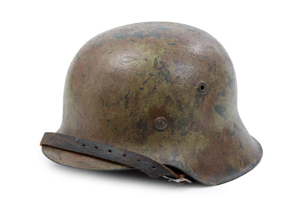 Druhé světové války německá (Stahlhelm M1942) vojenské helmy, Normandie - Fotografie, Obrázek