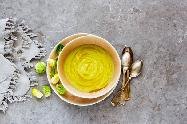 Brussels sprouts cream soup - Photo, image