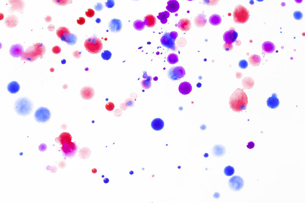 Akwarela kolorowe farby kapie Splatters i miejsca dla tła - Zdjęcie, obraz