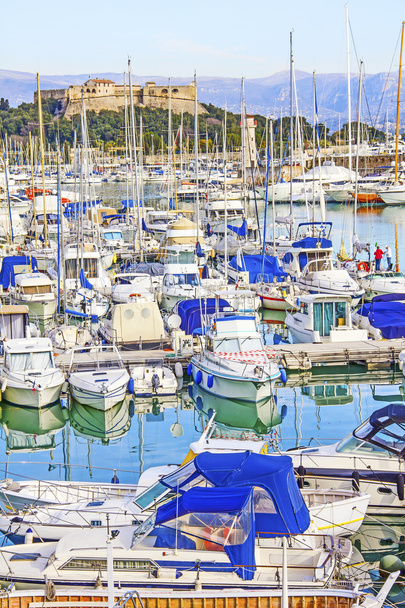 Yachts and boats in the port of Antibes, Cote d'Azur - Photo, Image
