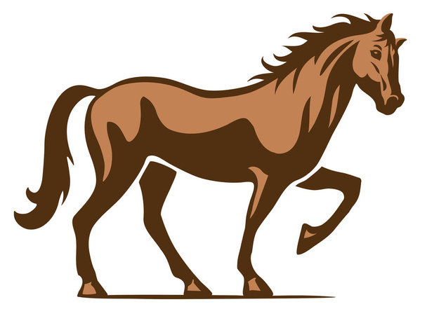Ilustración del logotipo del caballo vector
 - Vector, Imagen