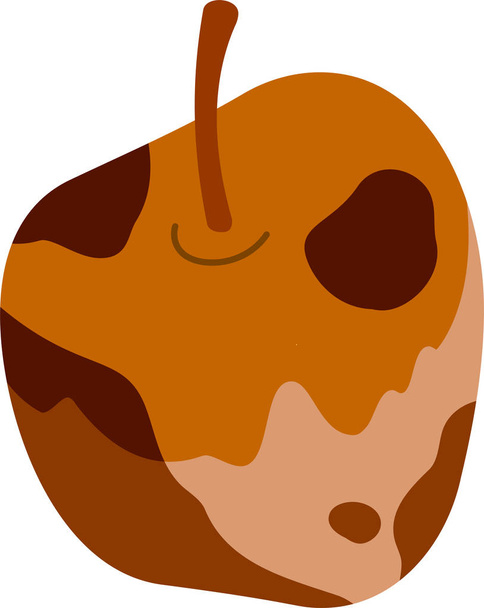 腐ったリンゴの図 - ベクター画像