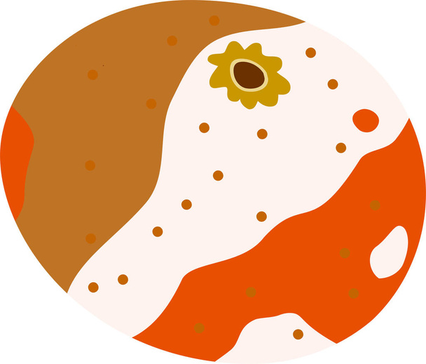 腐ったオレンジのイラスト  - ベクター画像
