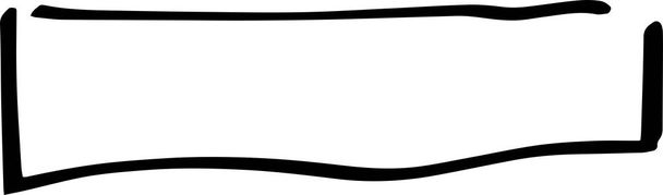 Nero Cornice rettangolare disegnata a mano
  - Vettoriali, immagini