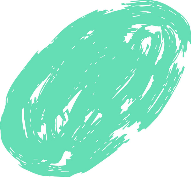 Círculo colorido desenhado com escova
  - Vetor, Imagem
