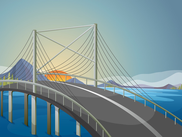Un ponte lungo
 - Vettoriali, immagini