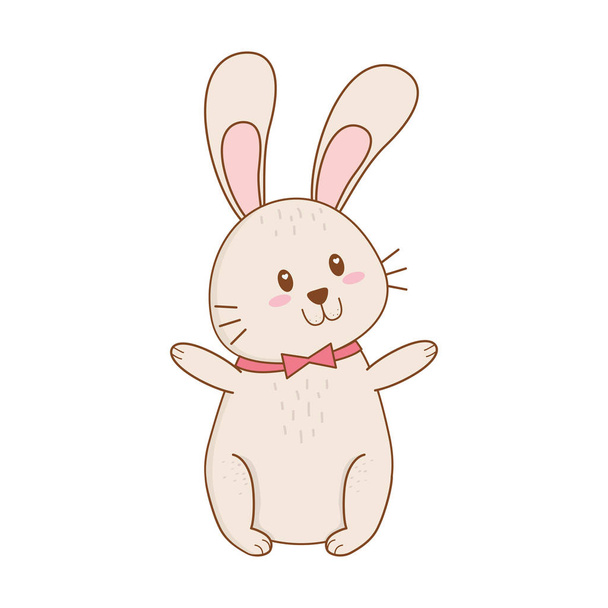 little rabbit easter character - Vetor, Imagem