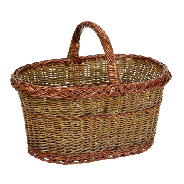 Wicker basket isolated - Photo, Image