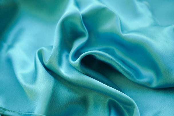 Tejido de ondas azules - material para fondo y textura
. - Foto, Imagen