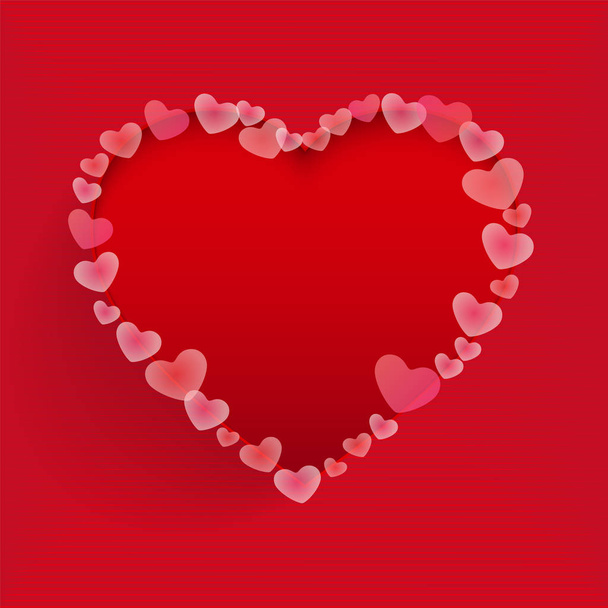 Mother's Day Valentine Heart Background - Vektör, Görsel