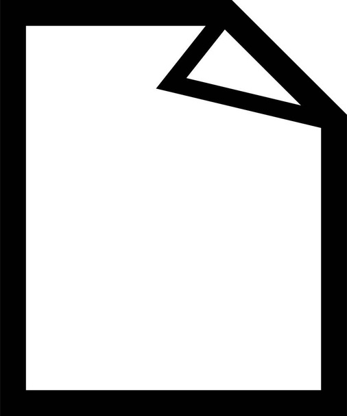 Icono de papel negro
  - Vector, Imagen