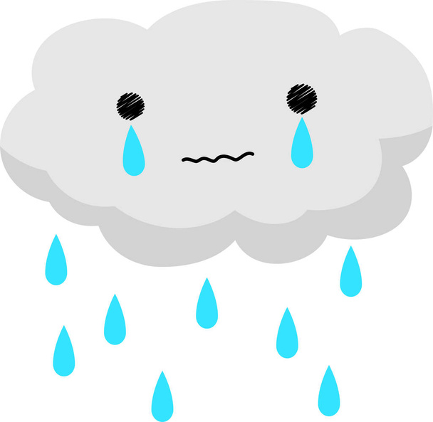Иллюстрация сезона дождей
  - Вектор,изображение