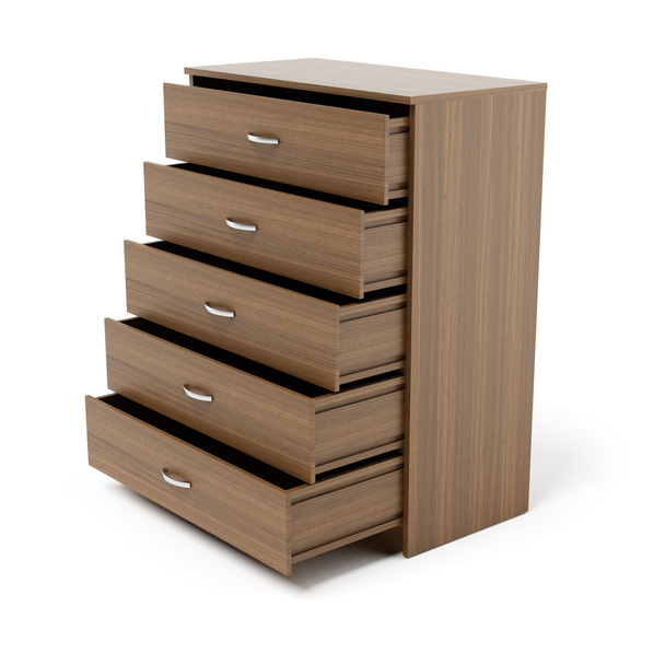 Opened drawers from wooden cabinet - Zdjęcie, obraz