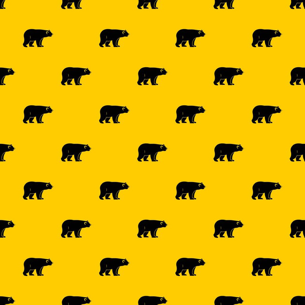 Wild bear pattern vector - Wektor, obraz