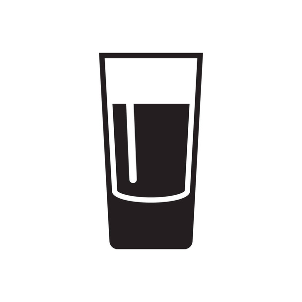 Shot glass icon isolated on white background. - Vector, Image