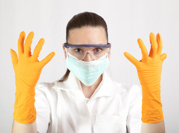 samice chirurg na sobě latexové rukavice - Fotografie, Obrázek
