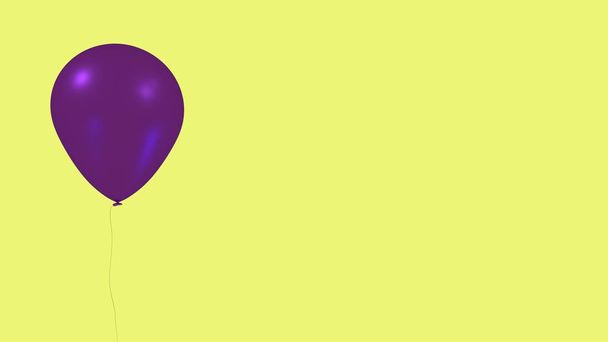 фіолетова куля на жовтому фоні
 - Фото, зображення