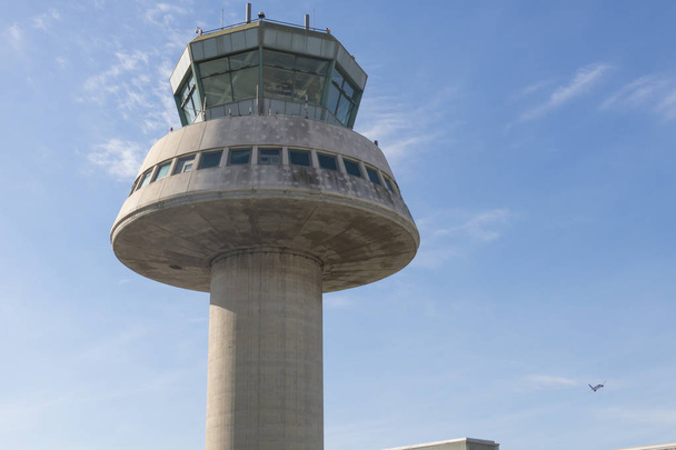 Control tower in Barcelona Airport, Catalonia, Spain. - Fotó, kép