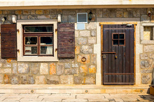 Traditional Mediterranean building details - Fotó, kép