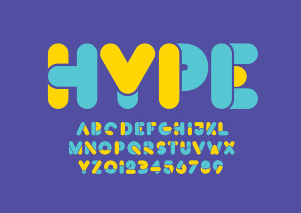 Modèle d'alphabet coloré, style simple
. - Vecteur, image
