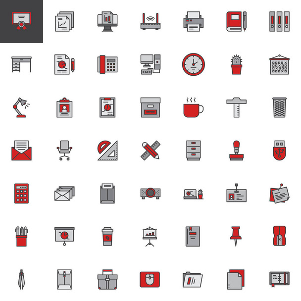 Набор значков контуров
 - Вектор,изображение