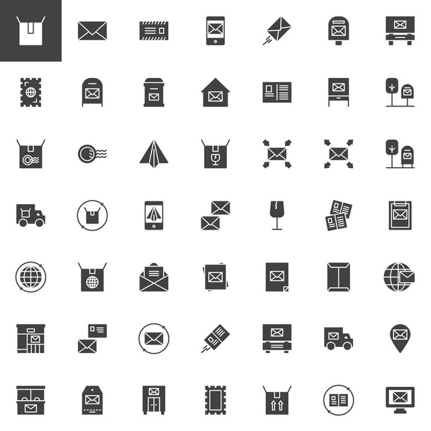 Post vector icons set - Vector, Image