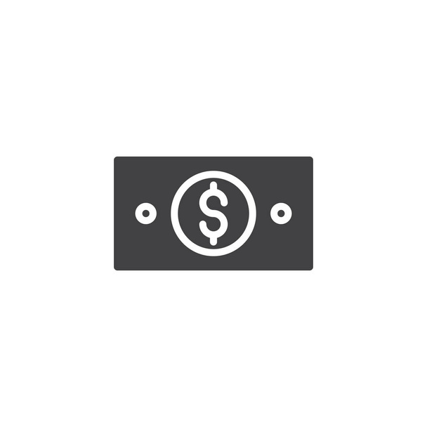 Dollar bill vector icon - Vektor, Bild