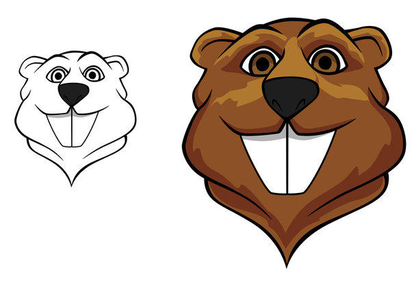 Beaver mascot - Vector, Image