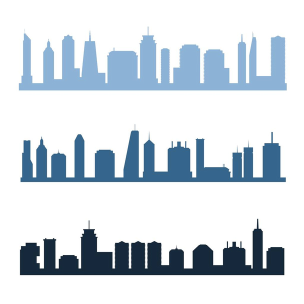Generic city skylines - Vector, Image