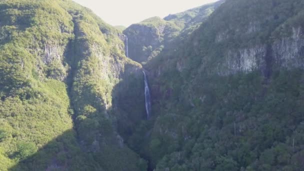 Risco waterfall on Madeira Island. - Footage, Video