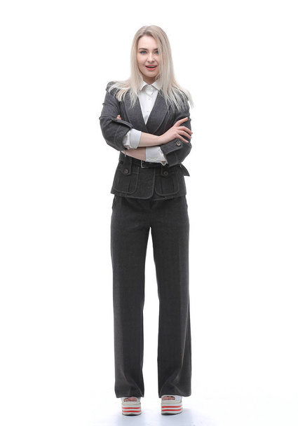 full-length portrait of young business woman - Foto, Imagen