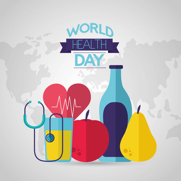 world health day - Vector, Image
