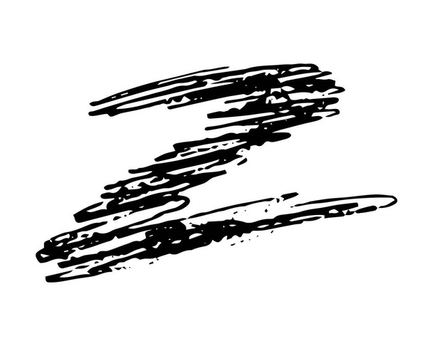 Crayon dessiné à la main Scribble Zigzag
 - Vecteur, image