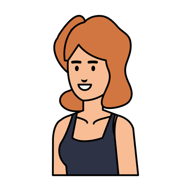 elegant businesswoman avatar character - Vector, Image