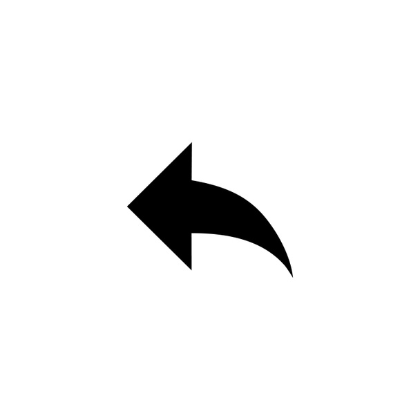 icono de flecha trasera aislado en blanco
 - Foto, imagen