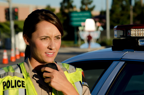 női rendőr - Fotó, kép