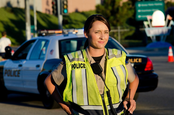 kobieta oficer policji - Zdjęcie, obraz