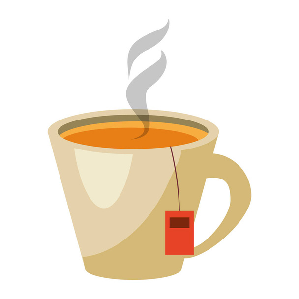 Tea drink cup - Vector, afbeelding