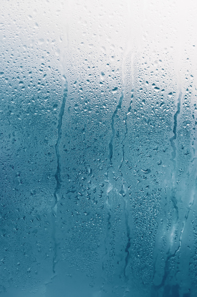 Detail van vocht condensatie problemen, warm water vapor conden - Foto, afbeelding